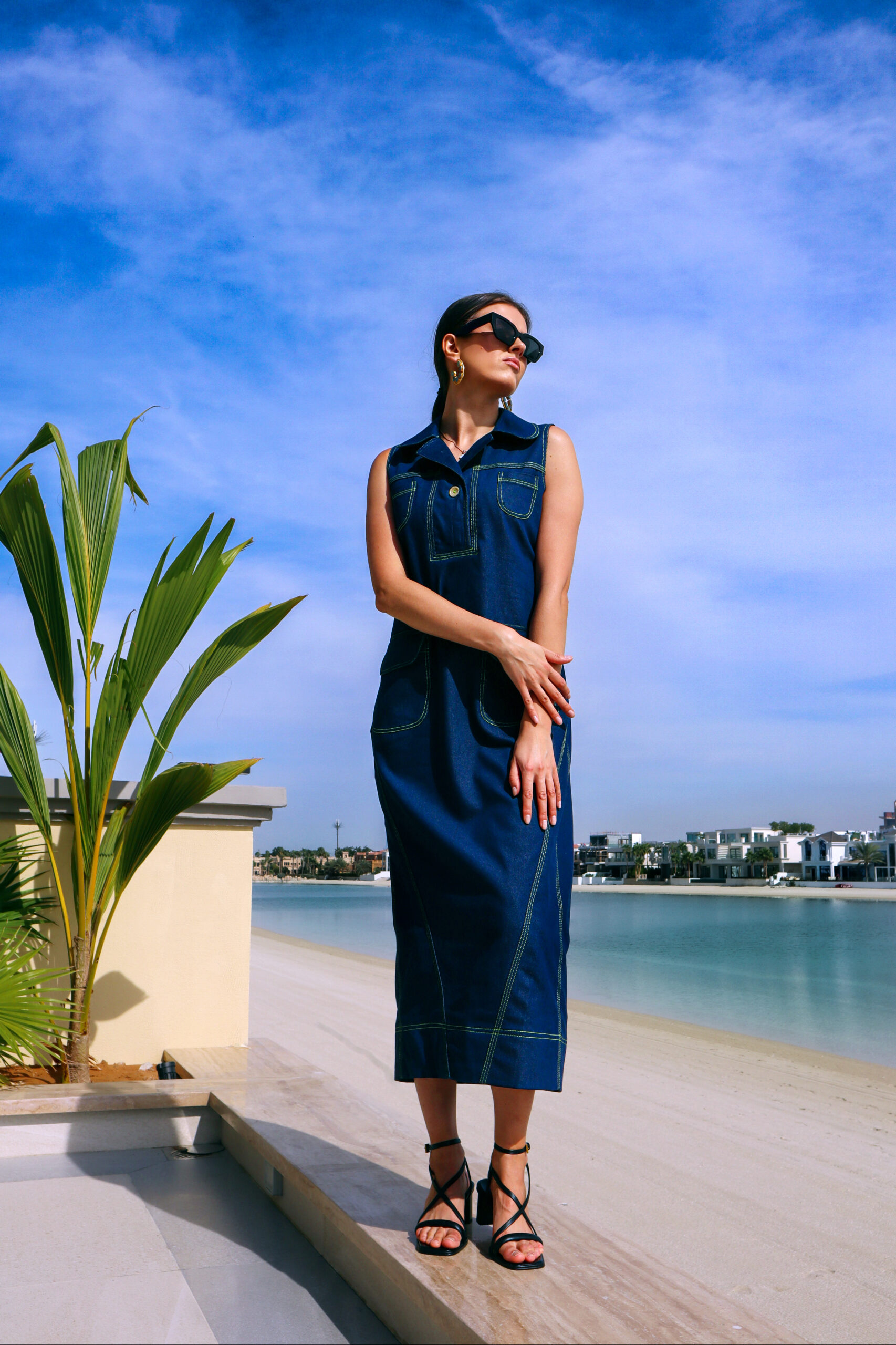 Long Blue Dress